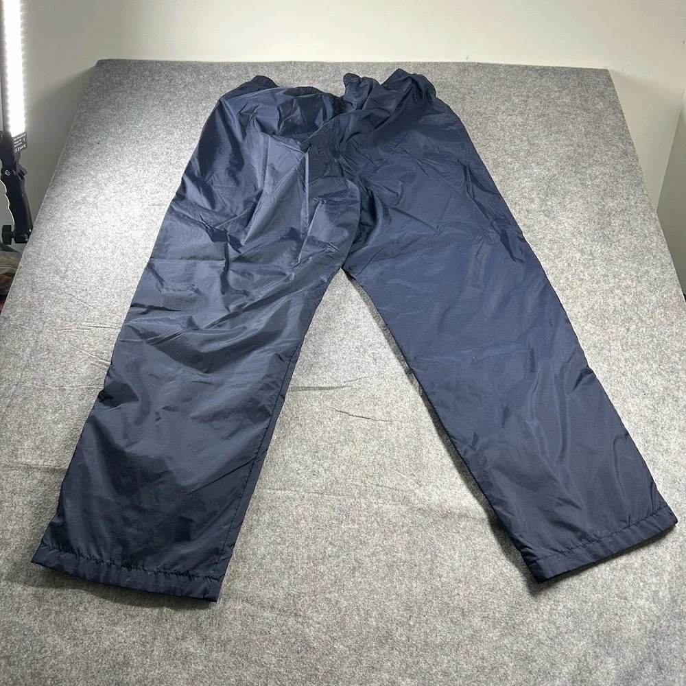 Nike Track Pants Mens XL VTG 90s Y2K Blue Embroidery Ankle Zip Activewear